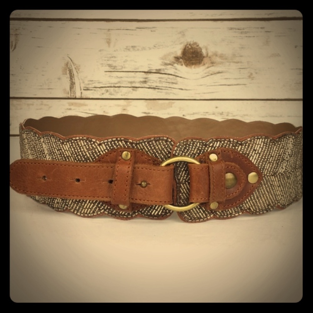 Anthropologie Scallopped Gleam Belt